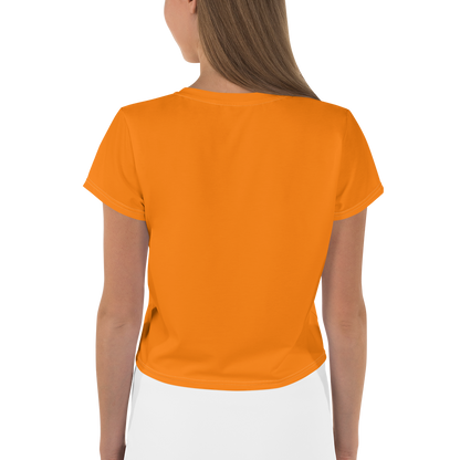 Michigan Upper Peninsula Crop Top (w/ UP Outline) | Sporty - Safety Orange