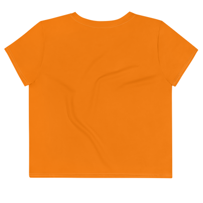 Michigan Upper Peninsula Crop Top (w/ UP Outline) | Sporty - Safety Orange