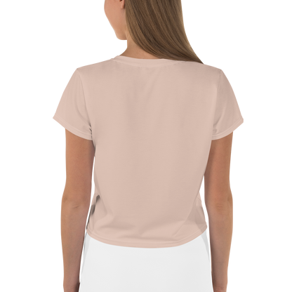 Michigan Upper Peninsula Crop Top (w/ UP Outline) | Sporty - Rose Gold