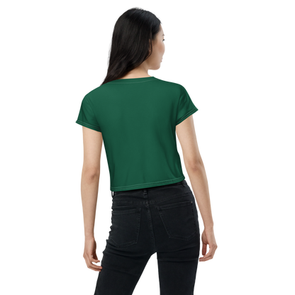 Michigan Upper Peninsula Crop Top (w/ UP Outline) | Sporty - Superior Green