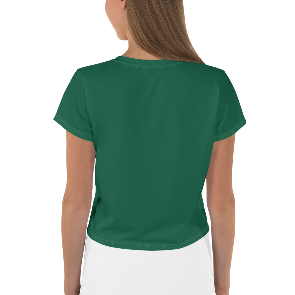 Michigan Upper Peninsula Crop Top (w/ UP Outline) | Sporty - Superior Green