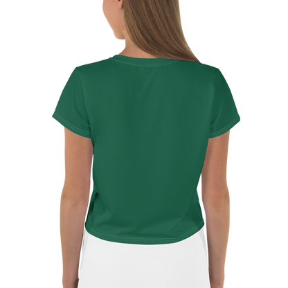 Michigan Upper Peninsula Crop Top (w/ UP Outline) | Sporty - Superior Green