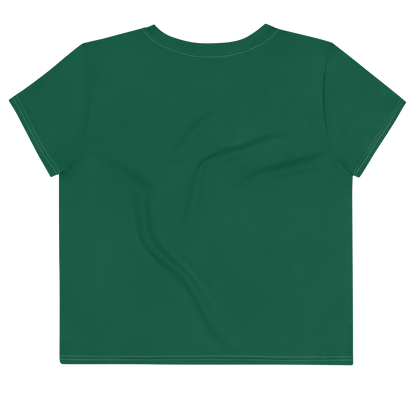 Michigan Upper Peninsula Crop Top (w/ UP Outline) | Sporty - Superior Green