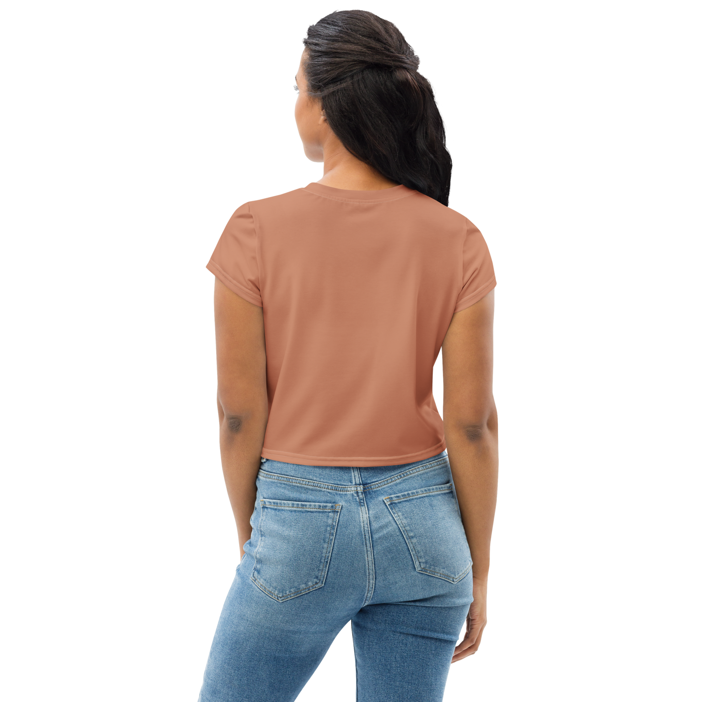 Michigan Upper Peninsula Crop Top (w/ UP Outline) | Sporty - Copper Color