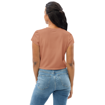 Michigan Upper Peninsula Crop Top (w/ UP Outline) | Sporty - Copper Color