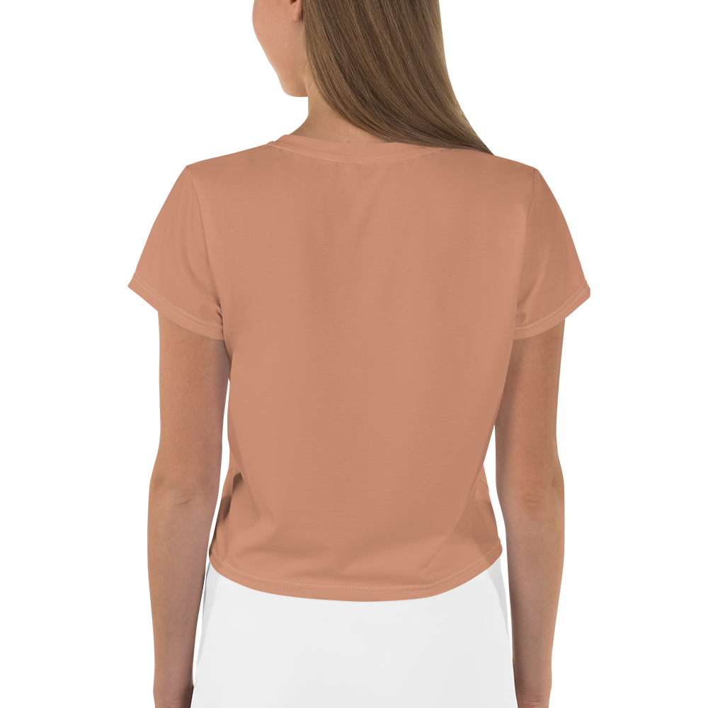 Michigan Upper Peninsula Crop Top (w/ UP Outline) | Sporty - Copper Color