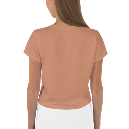 Michigan Upper Peninsula Crop Top (w/ UP Outline) | Sporty - Copper Color