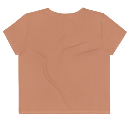 Michigan Upper Peninsula Crop Top (w/ UP Outline) | Sporty - Copper Color