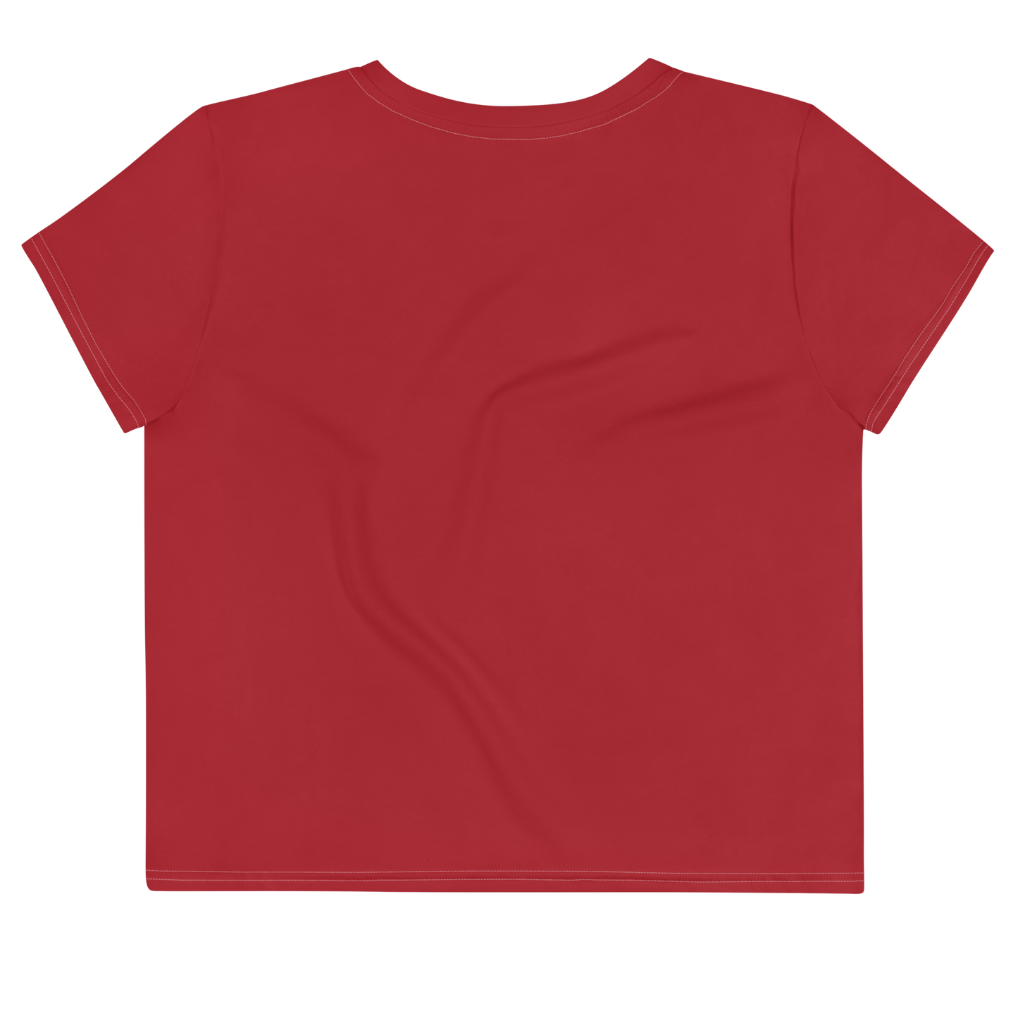 Michigan Upper Peninsula Crop Top (w/ UP Outline) | Sporty - Thimbleberry Red