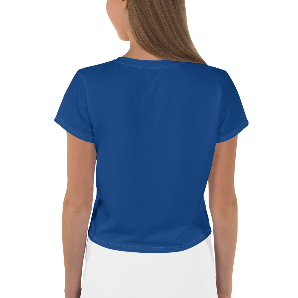 Michigan Upper Peninsula Crop Top (w/ UP Outline) | Sporty - Dearborn Blue