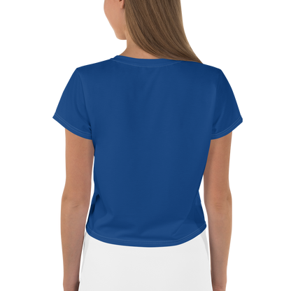 Michigan Upper Peninsula Crop Top (w/ UP Outline) | Sporty - Dearborn Blue