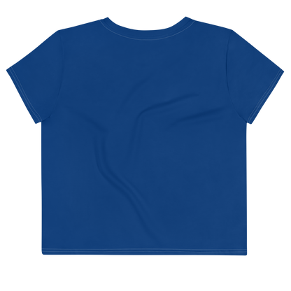 Michigan Upper Peninsula Crop Top (w/ UP Outline) | Sporty - Dearborn Blue