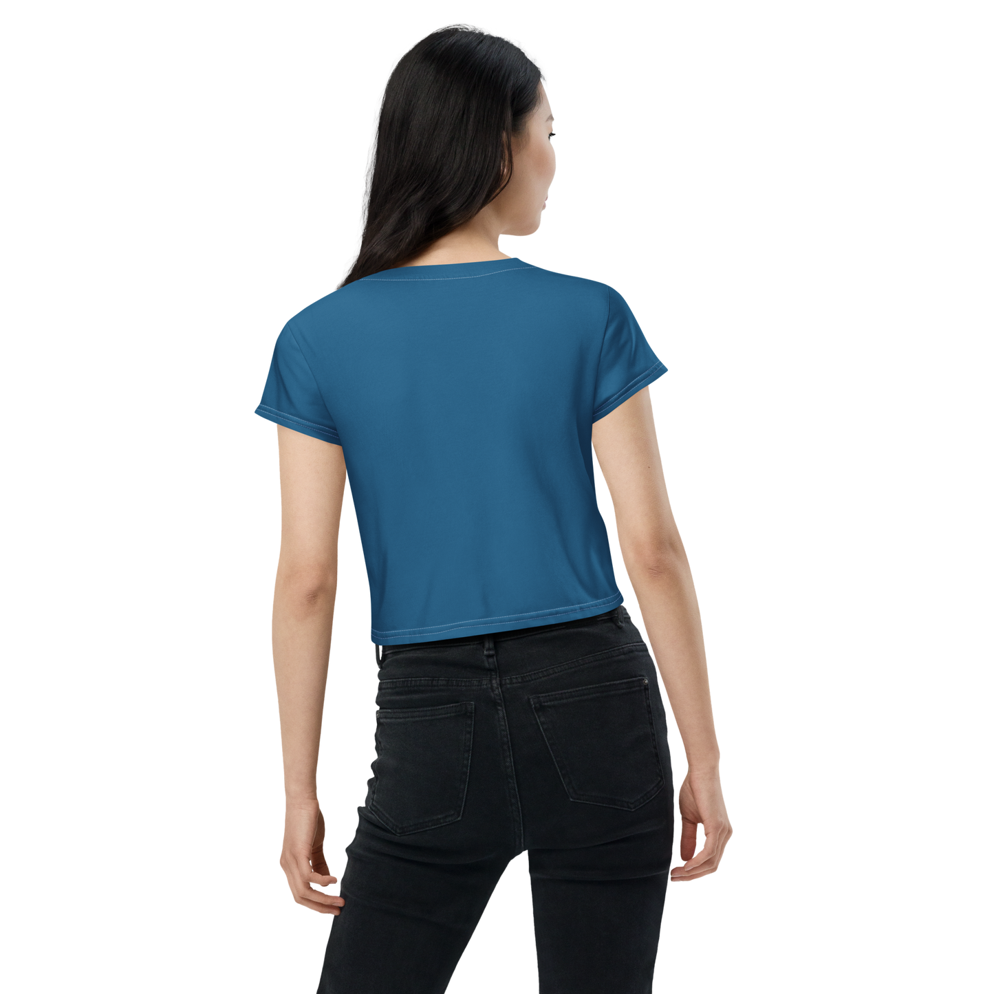 Michigan Upper Peninsula Crop Top (w/ UP Outline) | Sporty - Blueberry