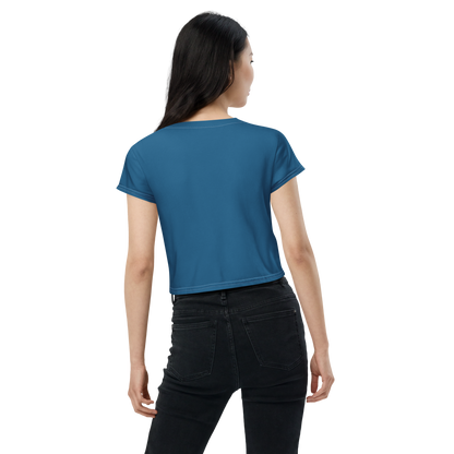 Michigan Upper Peninsula Crop Top (w/ UP Outline) | Sporty - Blueberry