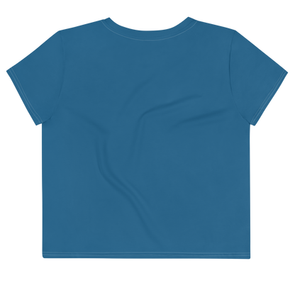 Michigan Upper Peninsula Crop Top (w/ UP Outline) | Sporty - Blueberry