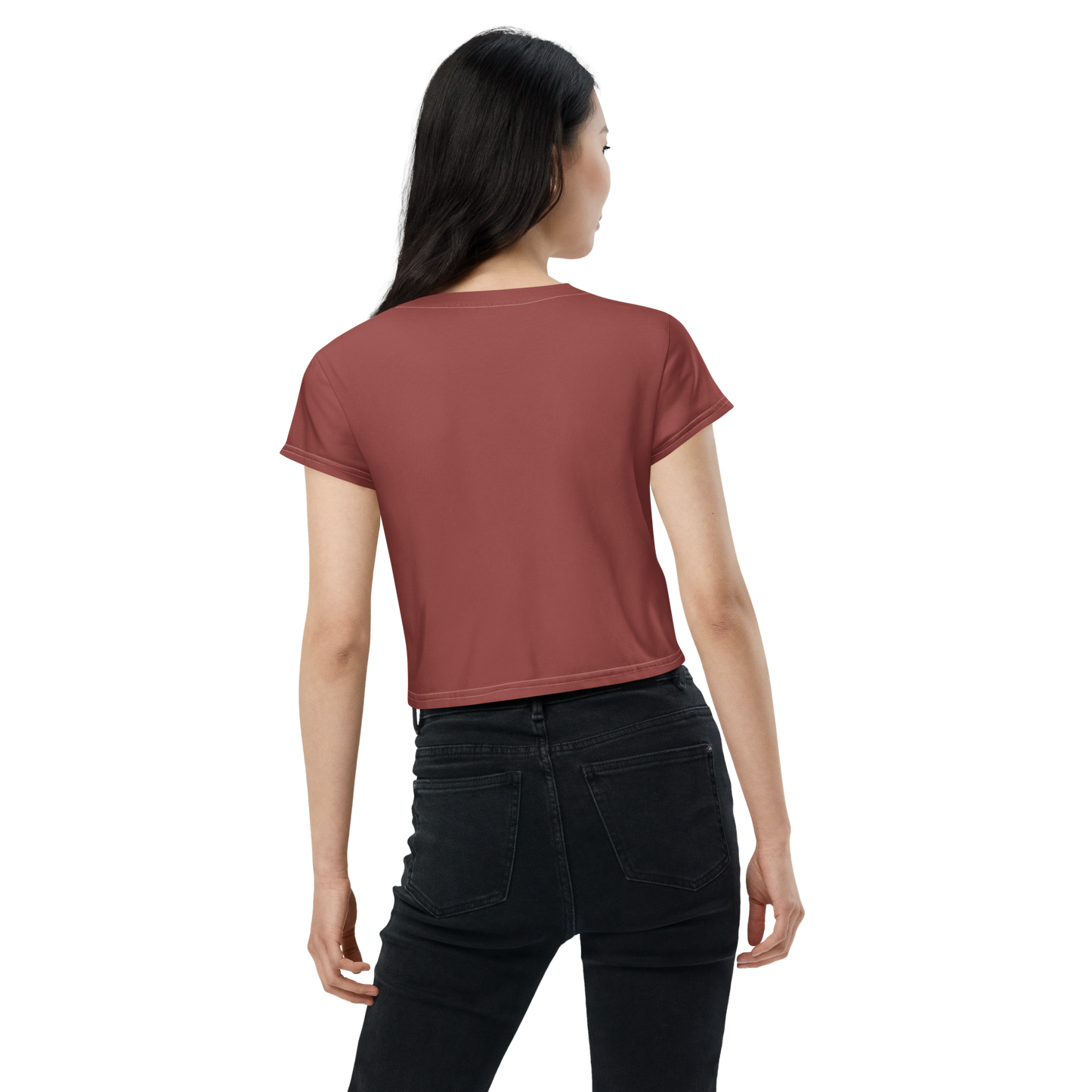 Michigan Upper Peninsula Crop Top (w/ UP Outline) | Sporty - Ore Dock Red