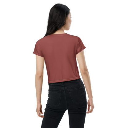 Michigan Upper Peninsula Crop Top (w/ UP Outline) | Sporty - Ore Dock Red