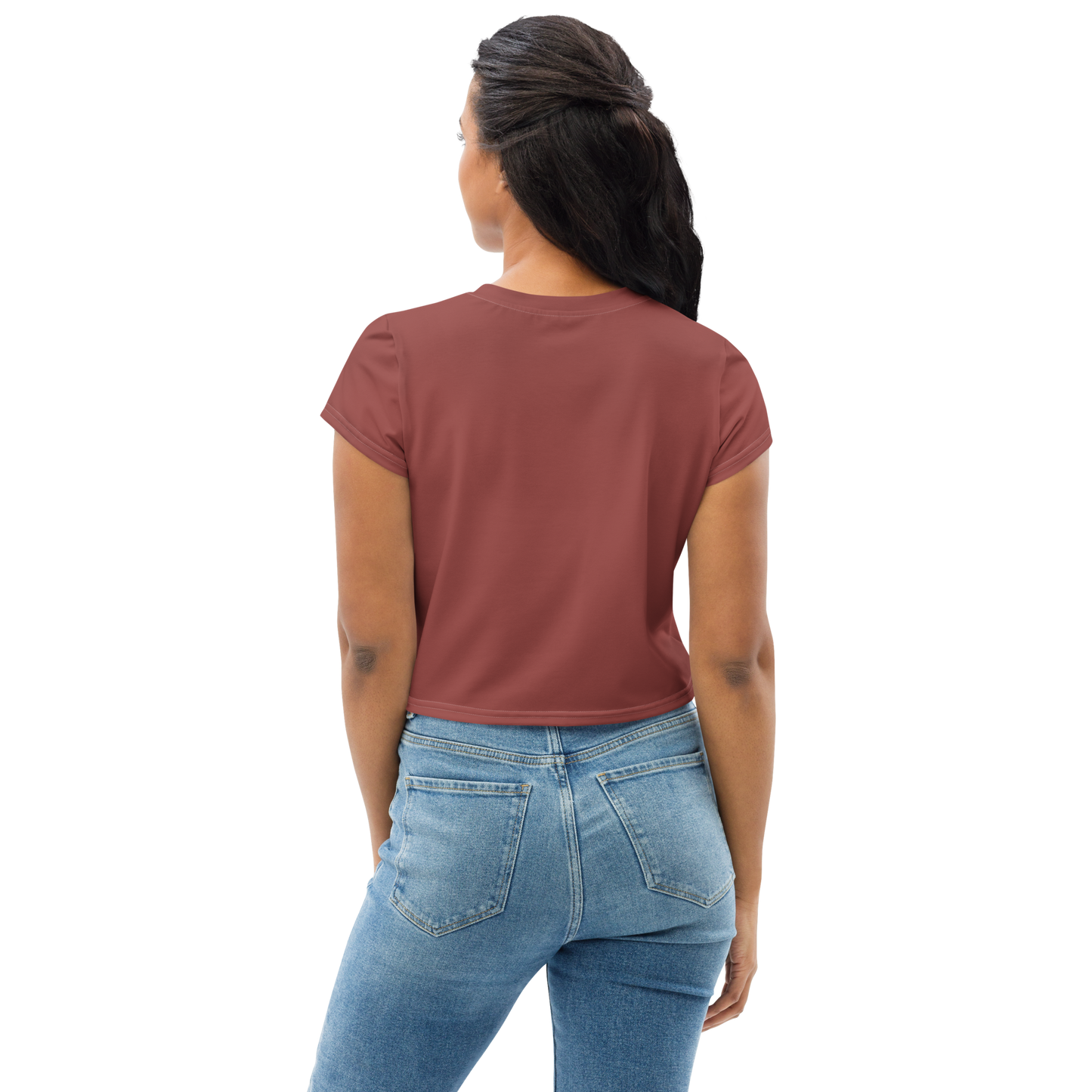 Michigan Upper Peninsula Crop Top (w/ UP Outline) | Sporty - Ore Dock Red