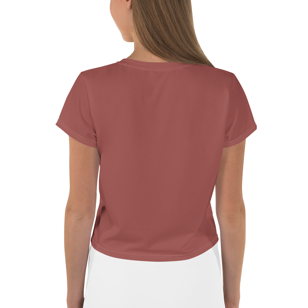 Michigan Upper Peninsula Crop Top (w/ UP Outline) | Sporty - Ore Dock Red