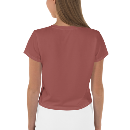 Michigan Upper Peninsula Crop Top (w/ UP Outline) | Sporty - Ore Dock Red