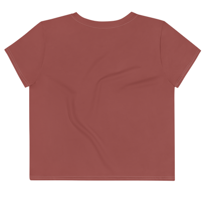 Michigan Upper Peninsula Crop Top (w/ UP Outline) | Sporty - Ore Dock Red