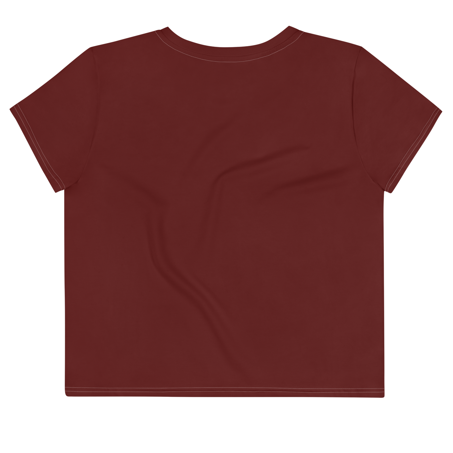 Michigan Upper Peninsula Crop Top (w/ UP Outline) | Sporty - Cherrywood Color