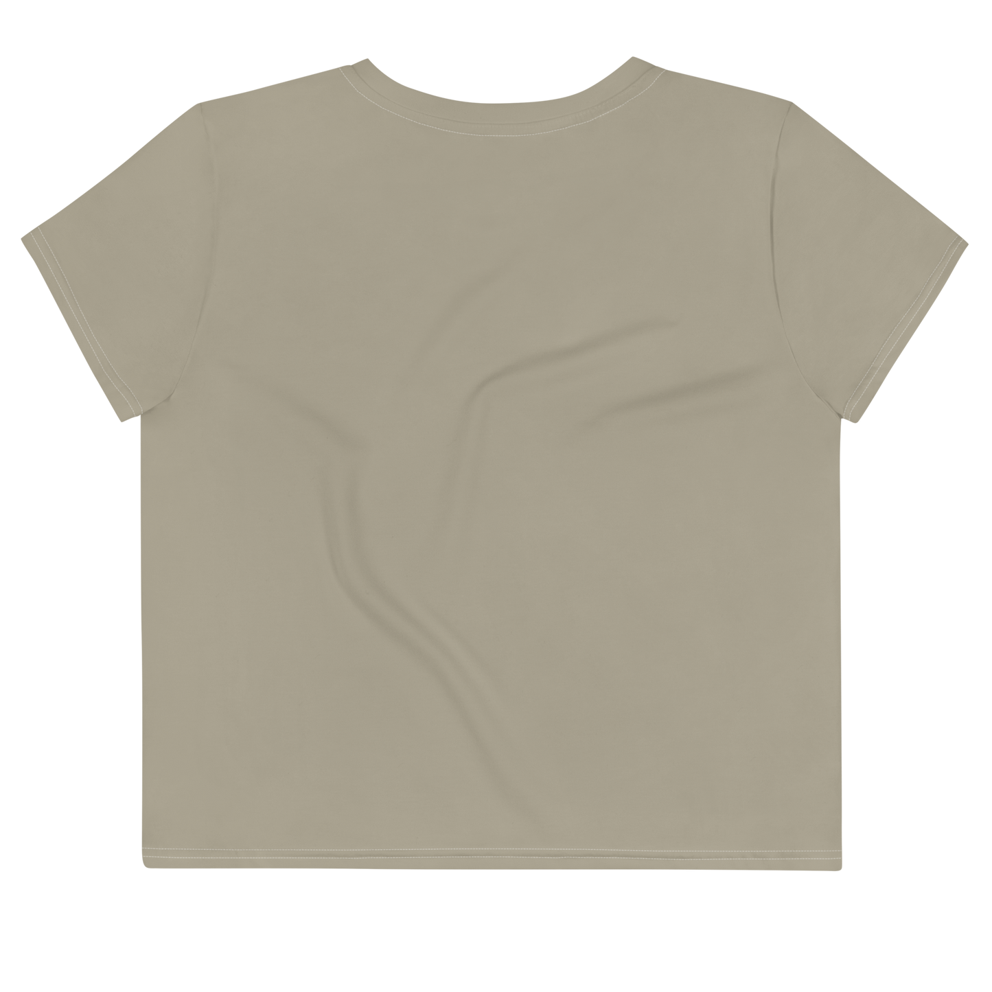 Michigan Upper Peninsula Crop Top (w/ UP Outline) | Sporty - Petoskey Stone Beige