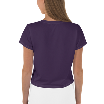 Michigan Upper Peninsula Crop Top (w/ UP Outline) | Sporty - Blackcurrant