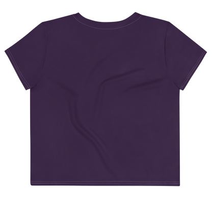 Michigan Upper Peninsula Crop Top (w/ UP Outline) | Sporty - Blackcurrant