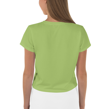 Michigan Upper Peninsula Crop Top (w/ UP Outline) | Sporty - Gooseberry Green