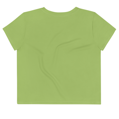 Michigan Upper Peninsula Crop Top (w/ UP Outline) | Sporty - Gooseberry Green