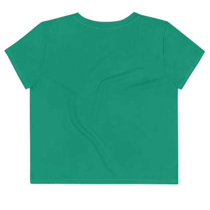 Michigan Upper Peninsula Crop Top (w/ UP Outline) | Sporty - Emerald Green