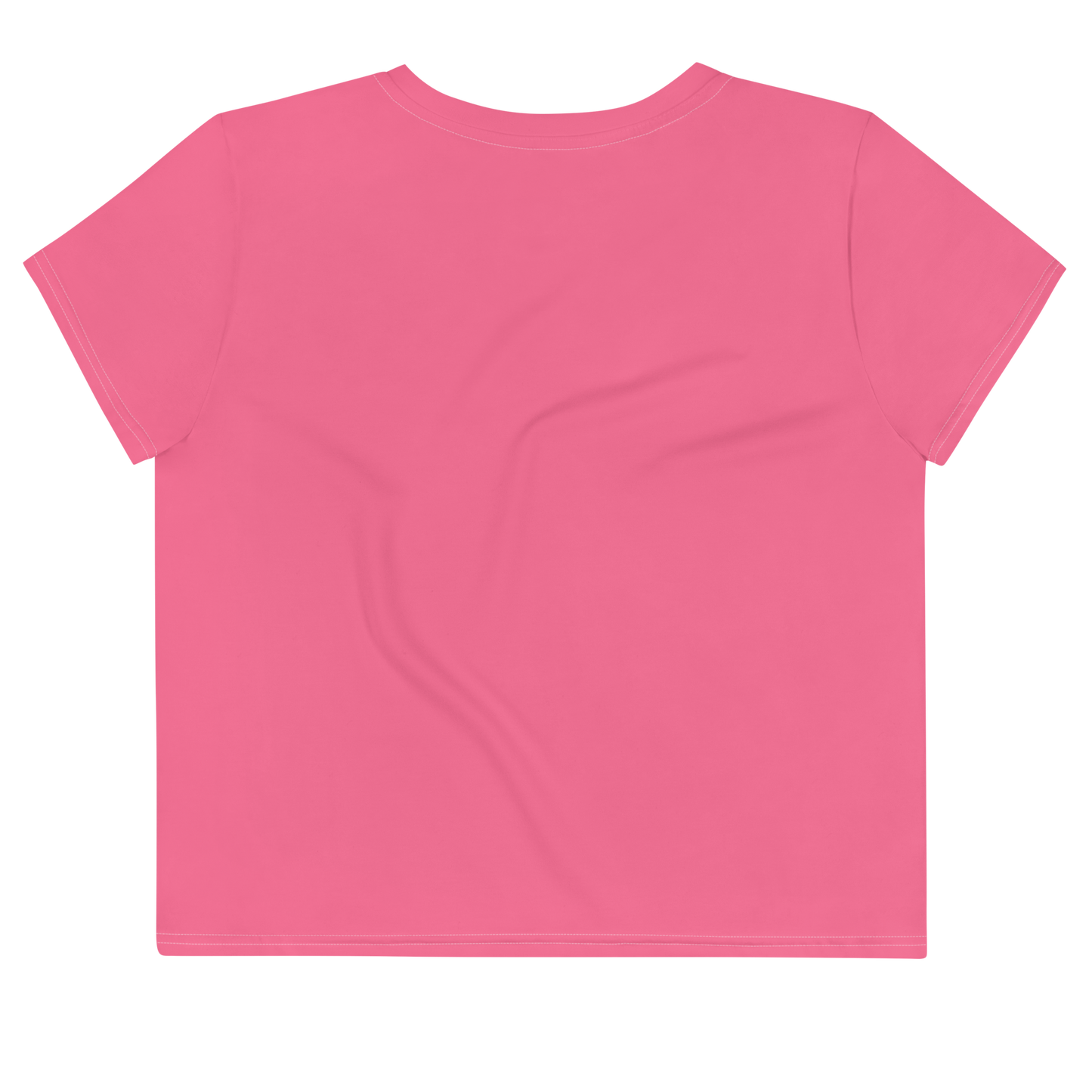 Michigan Upper Peninsula Crop Top (w/ UP Outline) | Sporty - Rhodochrosite Pink