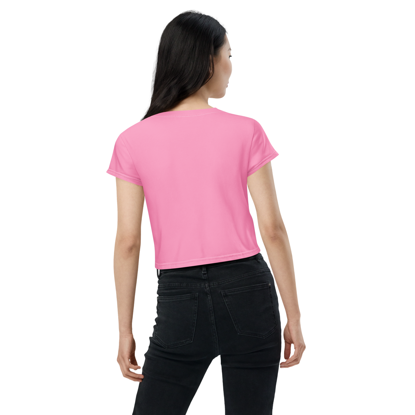 Michigan Upper Peninsula Crop Top (w/ UP Outline) | Sporty - '67 Caddie Pink