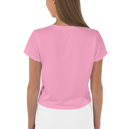 Michigan Upper Peninsula Crop Top (w/ UP Outline) | Sporty - '67 Caddie Pink