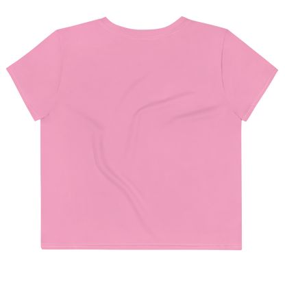 Michigan Upper Peninsula Crop Top (w/ UP Outline) | Sporty - '67 Caddie Pink