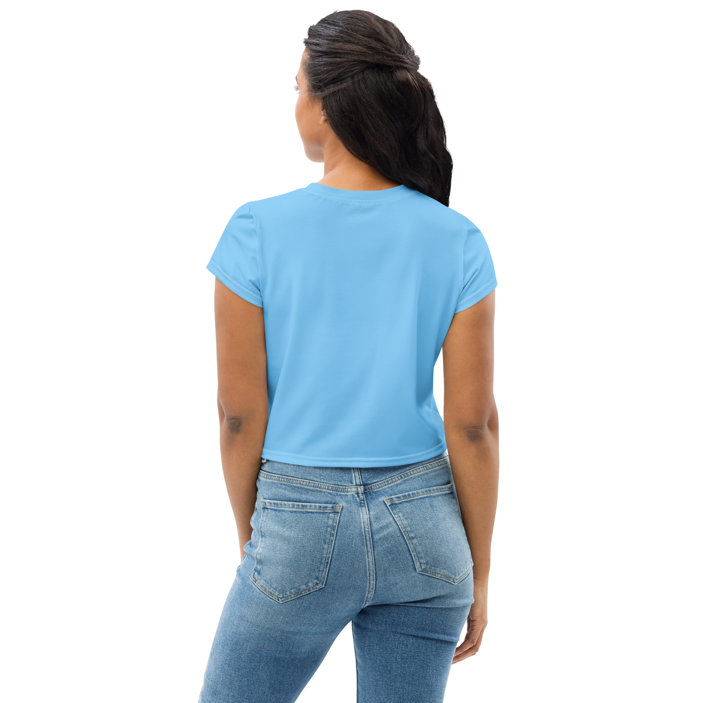 Michigan Upper Peninsula Crop Top (w/ UP Outline) | Sporty - DTW Blue