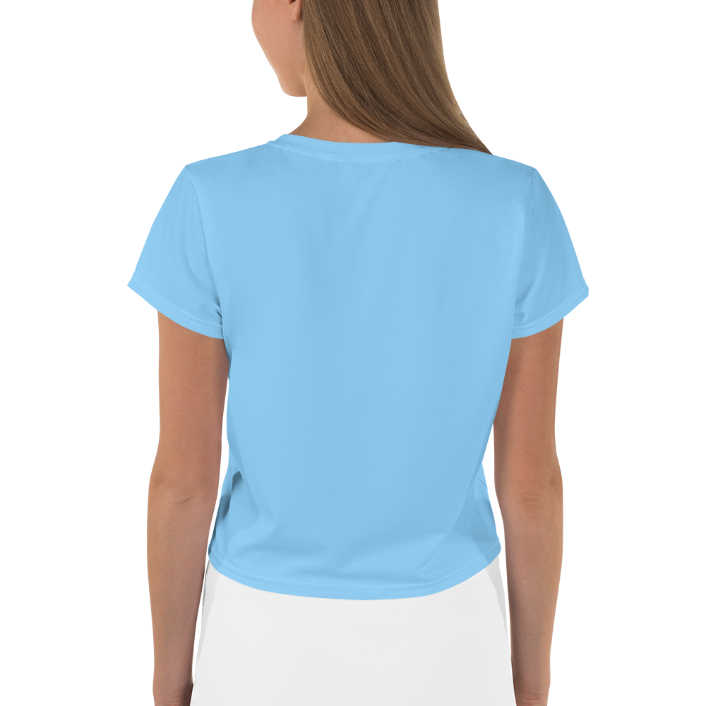 Michigan Upper Peninsula Crop Top (w/ UP Outline) | Sporty - DTW Blue