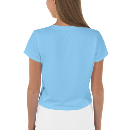 Michigan Upper Peninsula Crop Top (w/ UP Outline) | Sporty - DTW Blue