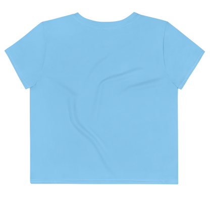 Michigan Upper Peninsula Crop Top (w/ UP Outline) | Sporty - DTW Blue