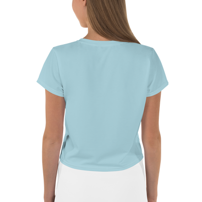 Michigan Upper Peninsula Crop Top (w/ UP Outline) | Sporty - '58 Caddie Blue