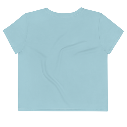 Michigan Upper Peninsula Crop Top (w/ UP Outline) | Sporty - '58 Caddie Blue