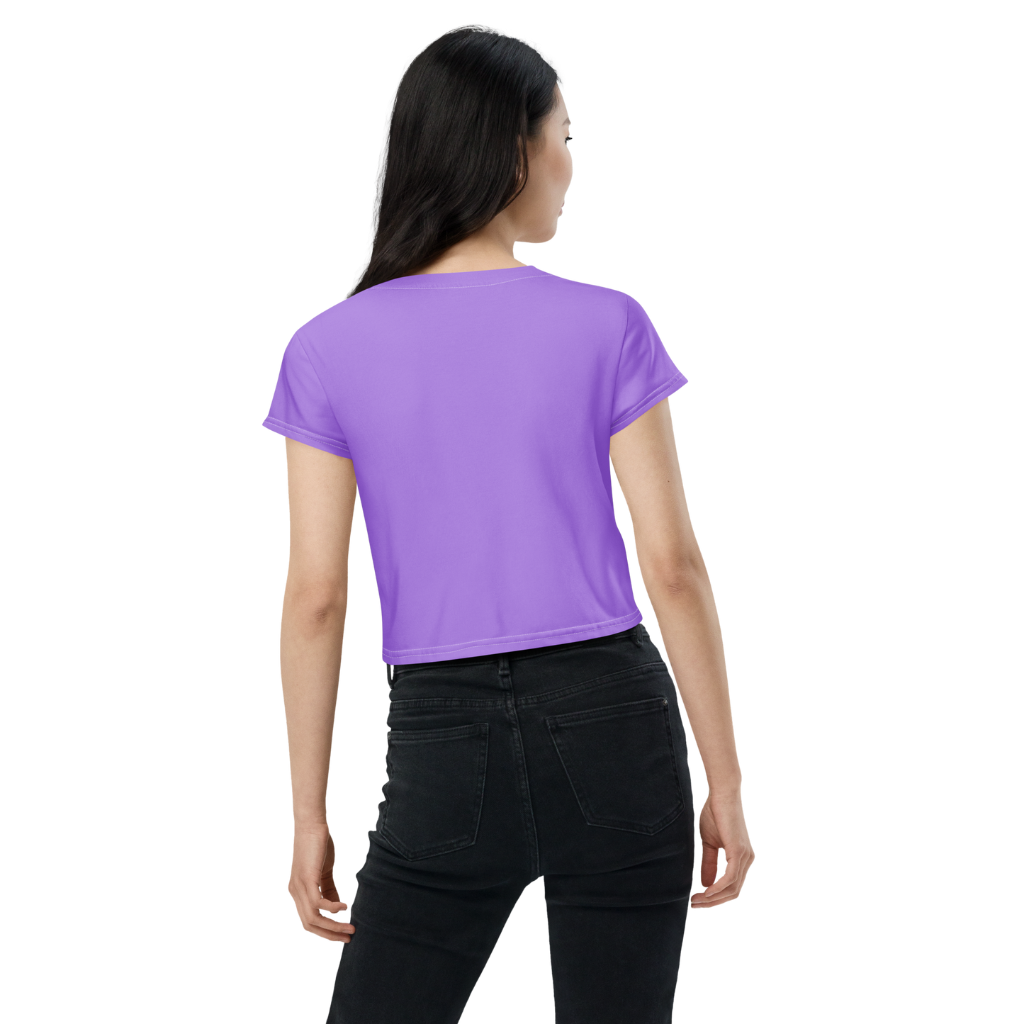 Michigan Upper Peninsula Crop Top (w/ UP Outline) | Sporty - Lavender