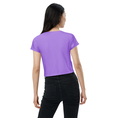 Michigan Upper Peninsula Crop Top (w/ UP Outline) | Sporty - Lavender