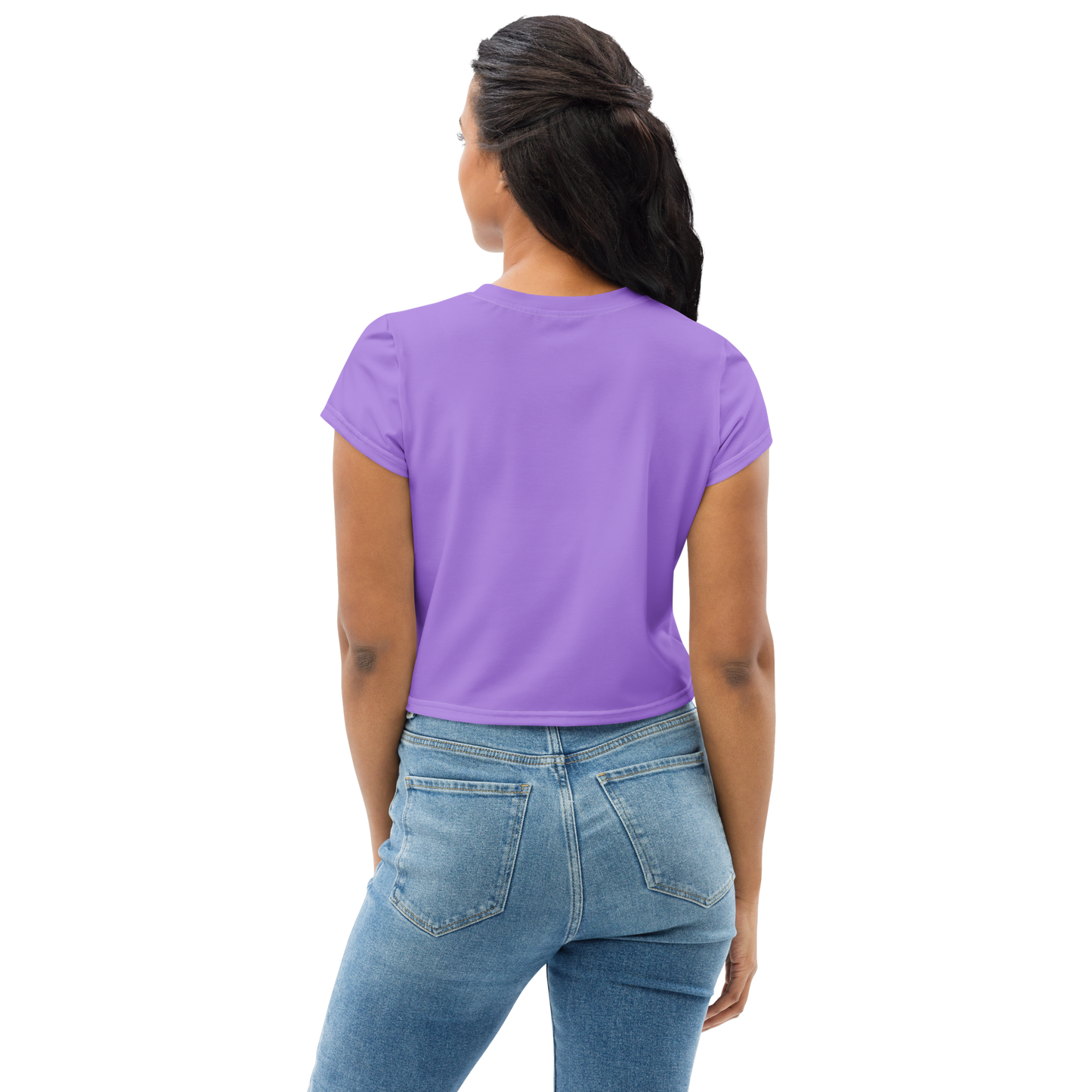 Michigan Upper Peninsula Crop Top (w/ UP Outline) | Sporty - Lavender