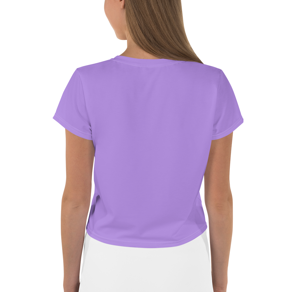 Michigan Upper Peninsula Crop Top (w/ UP Outline) | Sporty - Lavender