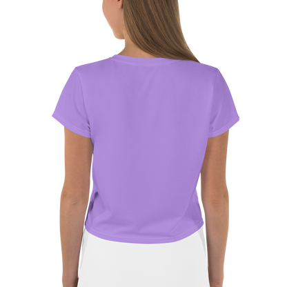 Michigan Upper Peninsula Crop Top (w/ UP Outline) | Sporty - Lavender