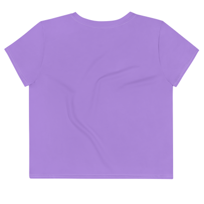 Michigan Upper Peninsula Crop Top (w/ UP Outline) | Sporty - Lavender