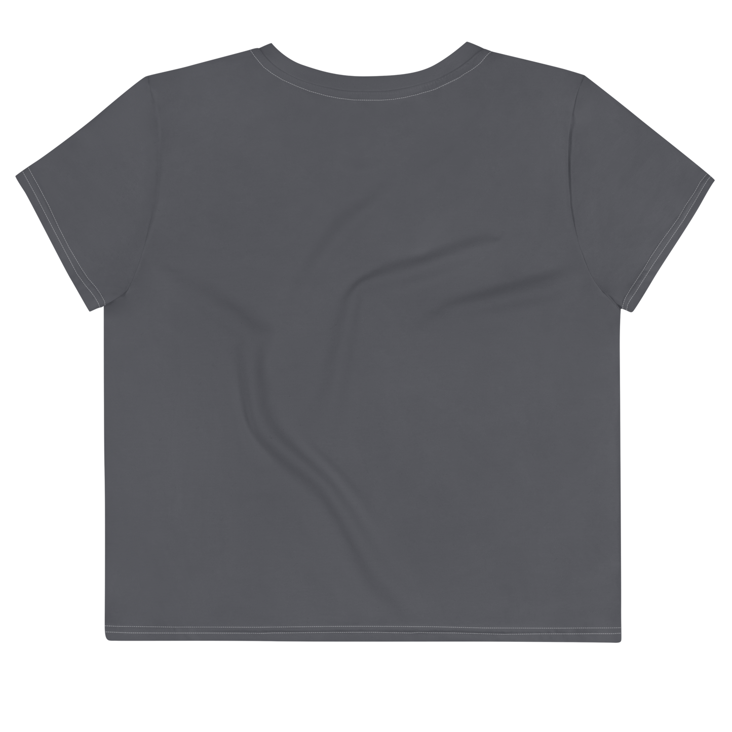 Michigan Upper Peninsula Crop Top (w/ UP Outline) | Sporty - Iron Ore Grey