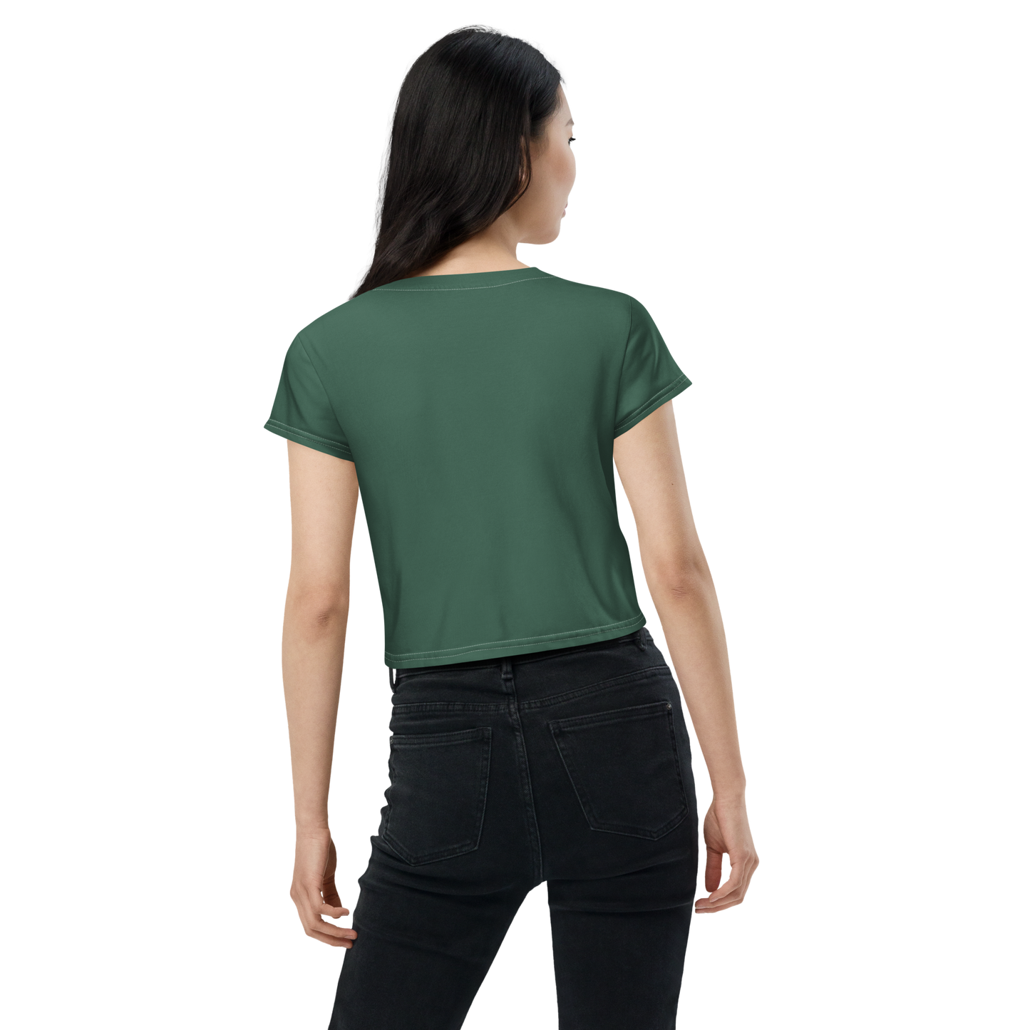 Michigan Upper Peninsula Crop Top (w/ UP Outline) | Sporty - Ginger Ale Green